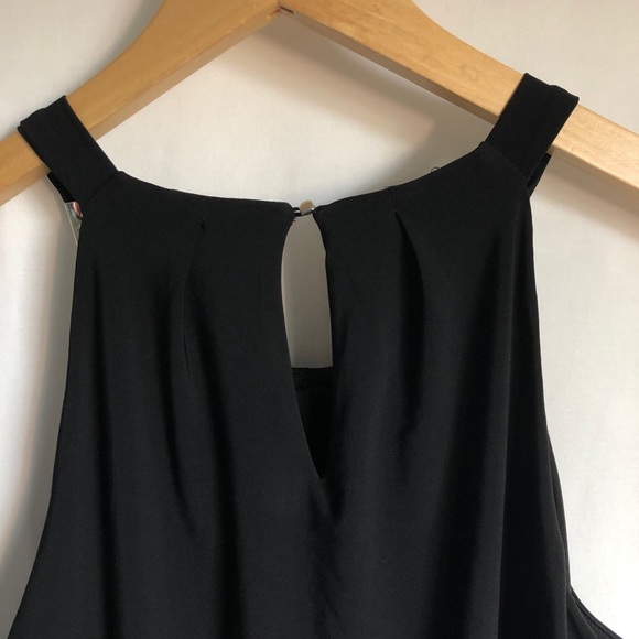WHBM Black natural waist sleeveless dress - Picture 6 of 11